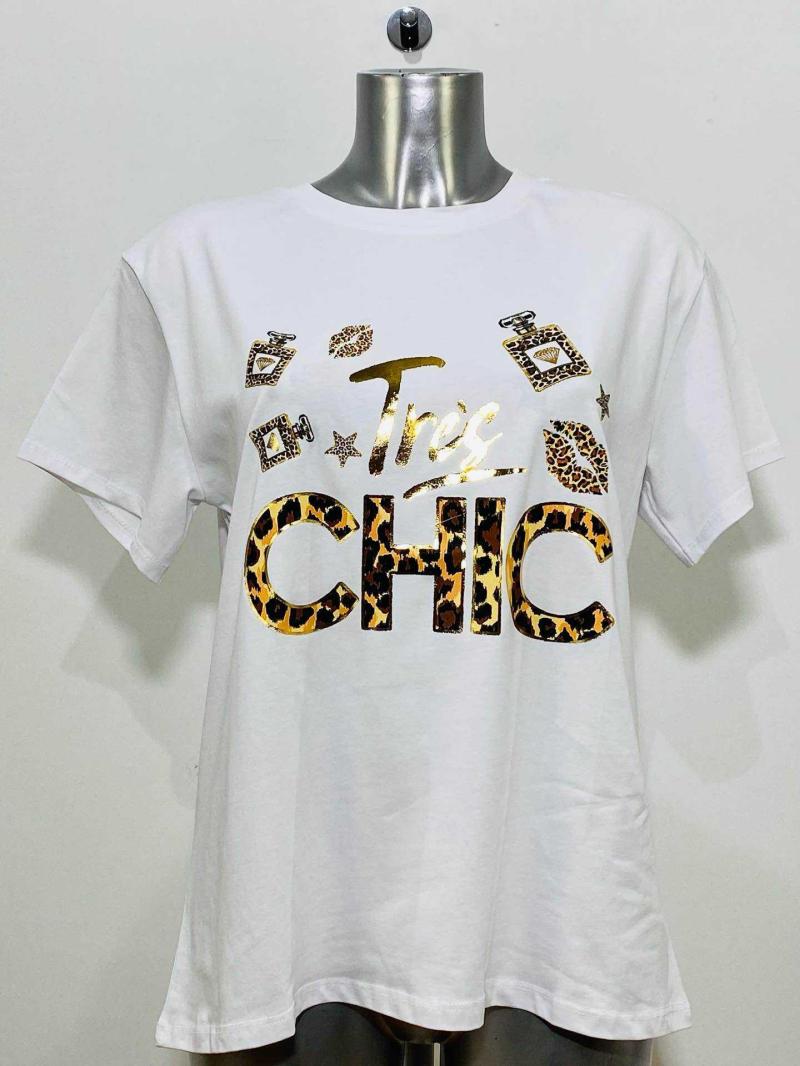 Tshirt en coton à imprimé manuscrit